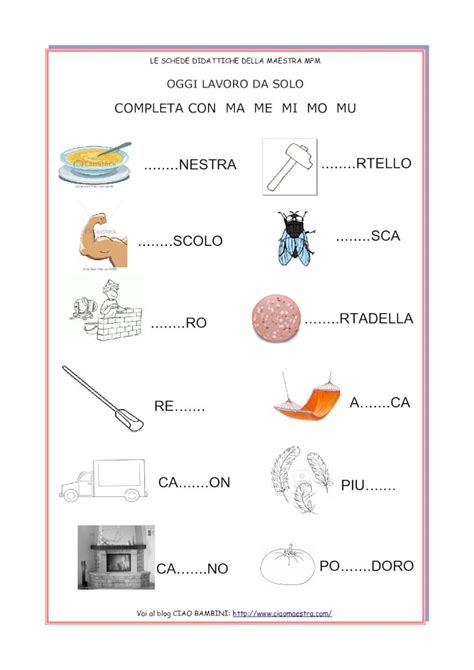 Pdf Completa Con Ma Me Mi Mo Mu Ciaomaestra It Le Schede