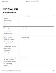 ISDS FINAL LSU Flashcards Quizlet Pdf 9 14 21 11 20 AM ISDS FINAL LSU