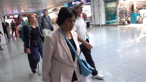 Aruna Hari Sharma Arrived At Munich Going To K Gates By Airport Train