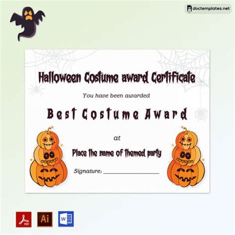 Halloween Award Certificates 20 Best Templates