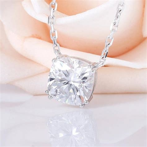 Moissanite Pendant Moissanite Necklace Moissanite Jewelry