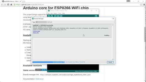 Install Esp8266 Board To Arduino Ide Youtube