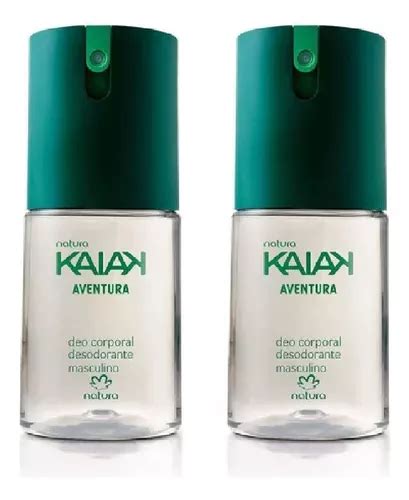 Natura Kaiak Aventura Deo Corporal Masculino 100ml Kit 2unid Frete grátis