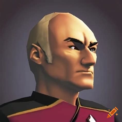 Blocky N Npc Version Of Captain Picard On Craiyon