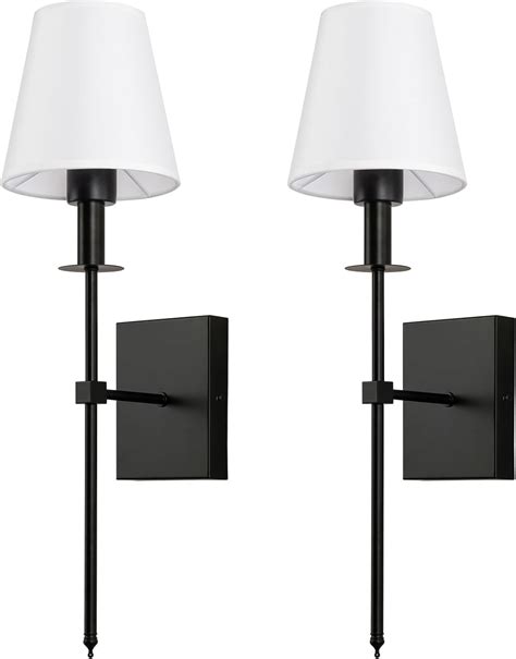 Keluoly Black Wall Sconces Set Of 2 Hardwired Indoor Wall Lights