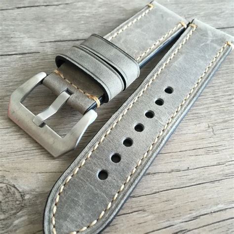 Genuine Leather Watch Band Strap Mm Mm Mm Mm Men Thick Watchbands