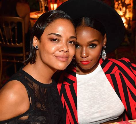 LOS ANGELES CA SEPTEMBER 17 Tessa Thompson And Janelle Monae Attend