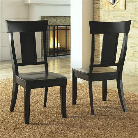 Weston Home Farmhouse Wood Dining Chair With Panel Back Set Of 2