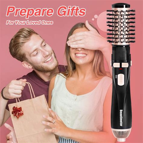 BEAUTIMETER 1200W Hot Air Spin Brush Kit 3 In 1 Hair Dryer Styler Negative Ionic Hair Care
