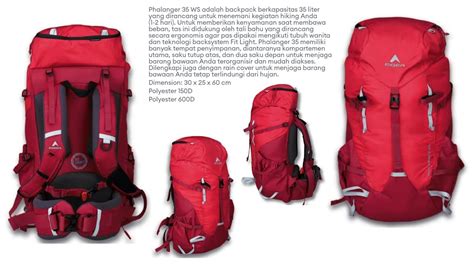 Dirancang Secara Ergonomis Eiger Phalanger Ws Carrier Red