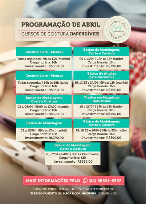 Clube De Costura Abre Inscrições Para Curso De Modelagem Em Goiânia