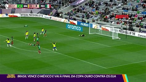 Vídeo Brasil vence o México e vai à final da Copa Ouro contra os EUA