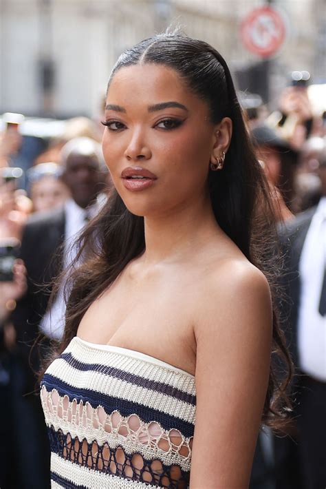 MING LEE SIMMONS Arrives at Jean Paul Gaultier Haute Couture Spring
