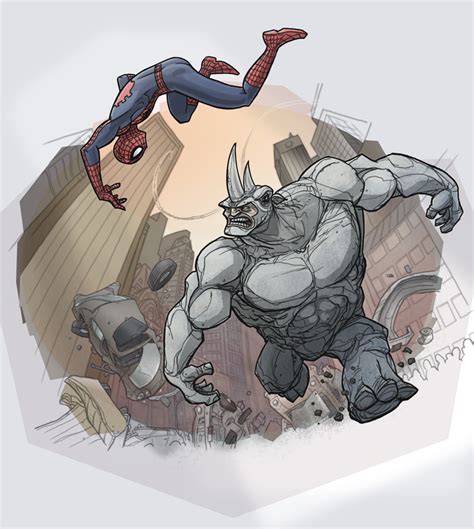 Spiderman Vs Rhino By Jimmymcwicked On Deviantart