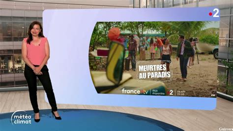 Anaïs Baydemir pour le journal météo climat du soir sur France 2 le 17