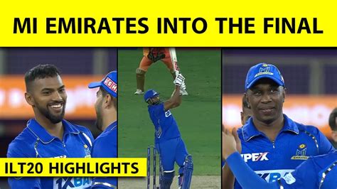 ILT20 QUALIFIER 1 HIGHLIGHTS POORAN BRAVO POLLARD HELP MI THRASH