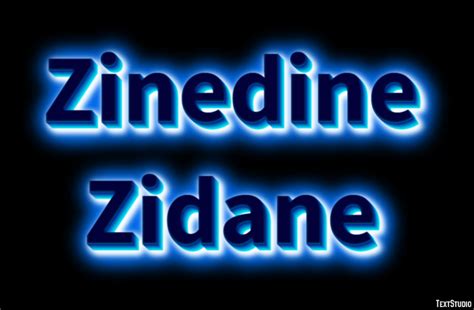 Zinedine Zidane Text Effect and Logo Design Celebrity