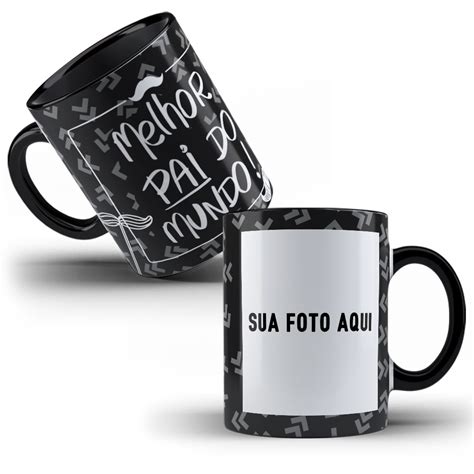 Caneca Porcelana Personalizada Dia Dos Pais Melhor Pai Do Mundo C Foto