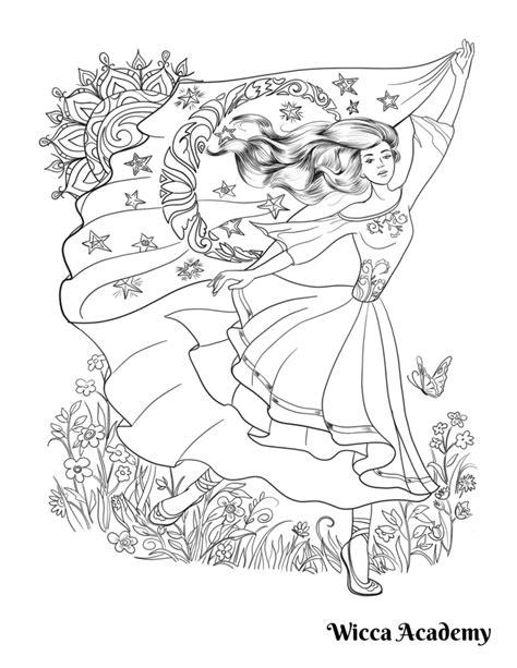 Coloring Pages Wicca Academy