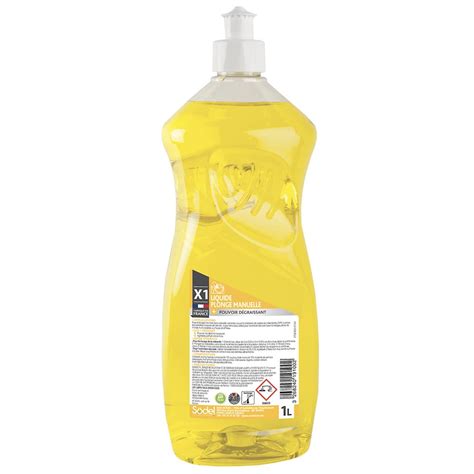 X1 LIQUIDE PLONGE MANUELLE PARFUM CITRON FLACON 1L MBHPG Prestige