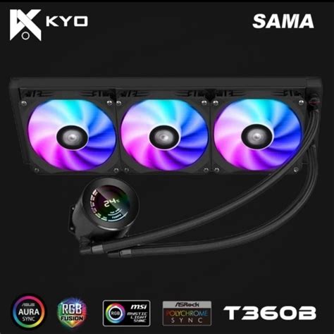 Jual Cooler Liquid Cpu Kyo Sama T360b A Rgb 360mm Aio Liquid Cooling Black Shopee Indonesia