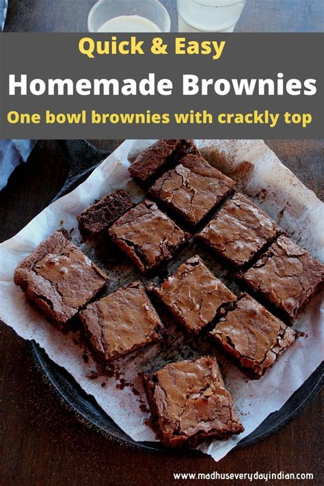 The Best Brownie Ever Easy Brownie Recipe Madhu S Everyday Indian