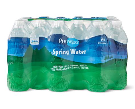 Natural Spring Water Bottles Puraqua Aldi Us