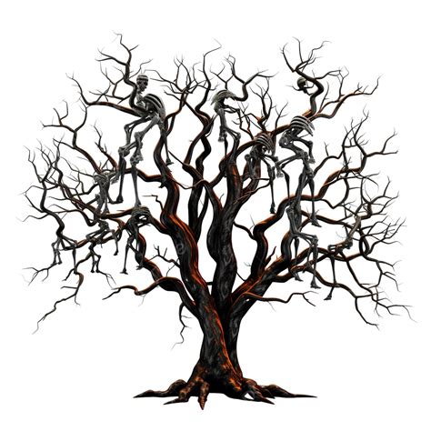 Halloween Horror Tree Halloween Tree Ghost Png Transparent Image And