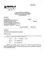 Pdf Hoja De Seguridad Degeschmexico Comdegeschmexico Docs Hs