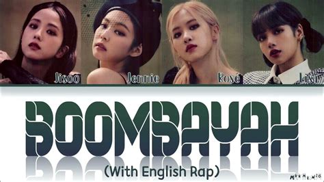 Blackpink Boombayah With English Rap Lyrics By Melisa Soyer Bts Army Girl Youtube