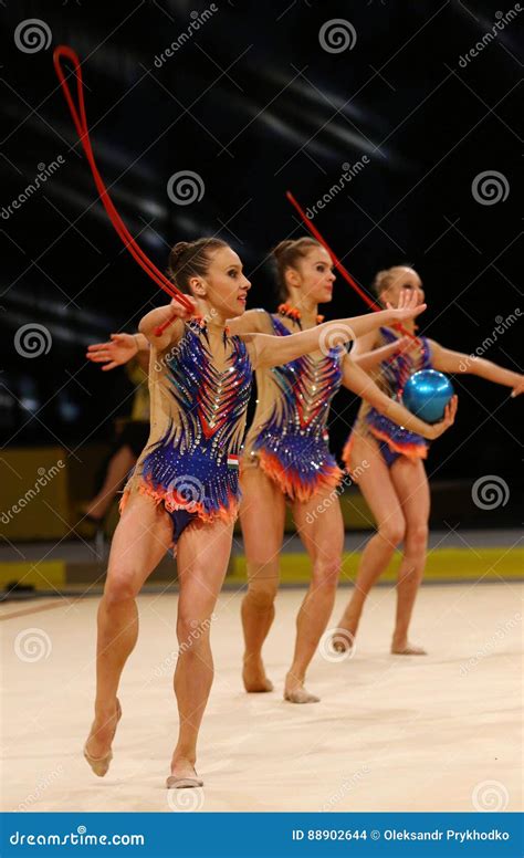 Rhythmische Gymnastik Grandprix In Kiew Ukraine Redaktionelles