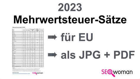 Mehrwertsteuers Tze Eu Mit L Ndercode