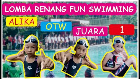 Lomba Renang Fun Swimming Di Tirta Tamansari Bantul Yogyakarta Youtube