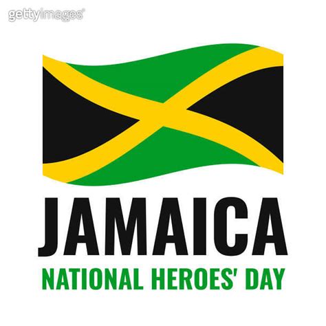 Jamaica National Heroes Day Day Typography Poster Jamaican Holiday On