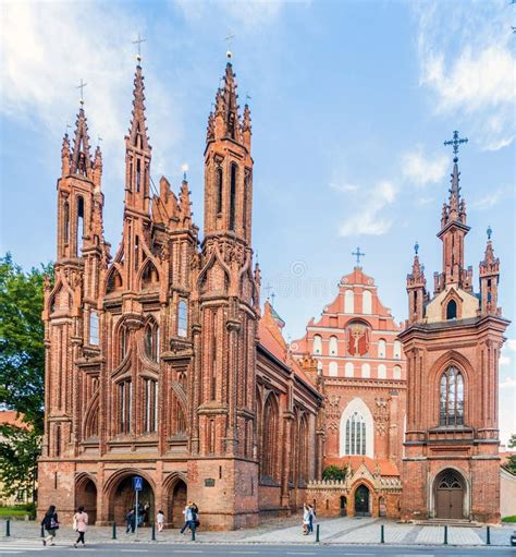 VILNIUS LITHUANIA AUGUST 15 2016 St Anne S Church In Vilnius