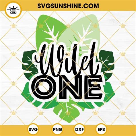 Wild One SVG Jungle Theme Birthday SVG 1st Birthday SVG First