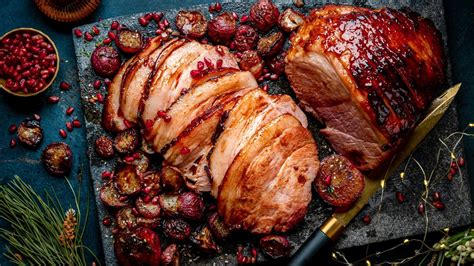 Berry Glazed Gammon with Roasted Vegetables • SA Pork