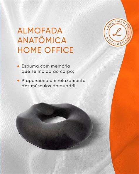 Almofada anatomica home office Longevitech Produtos médicos e