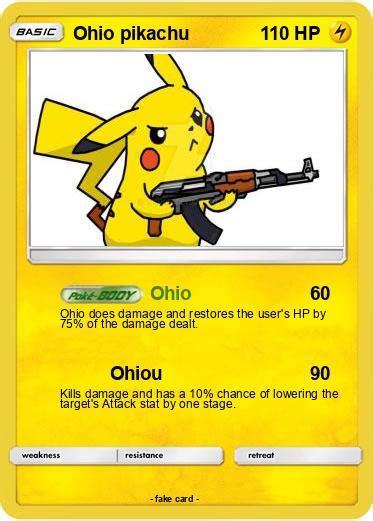 Pok Mon Ohio Pikachu Ohio My Pokemon Card