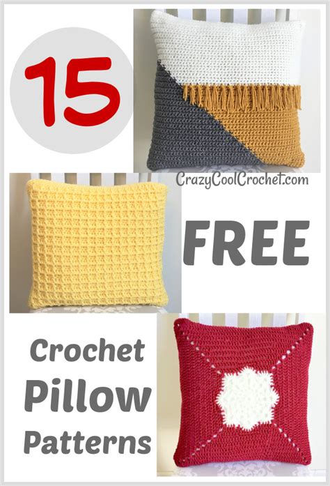 15 Easy Free Crochet Pillow Patterns Crazy Cool Crochet