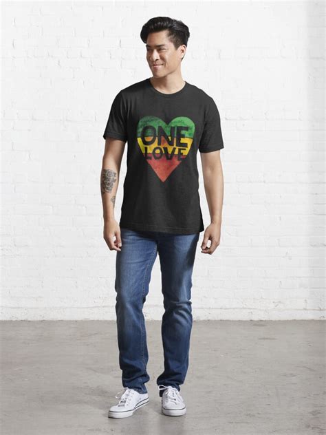 One Love Music Rasta Reggae Heart Peace Roots T Shirt For Sale By