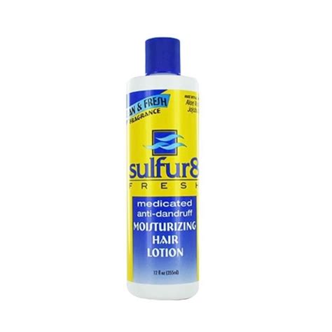 Sulfur Fresh Medicated Anti Dandruff Moisturizing Hair Lotion Oz