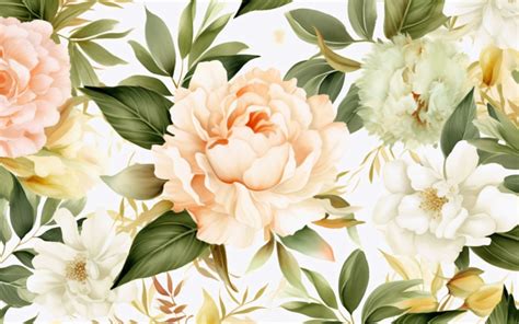 Watercolor flowers Background 173 #362989 - TemplateMonster