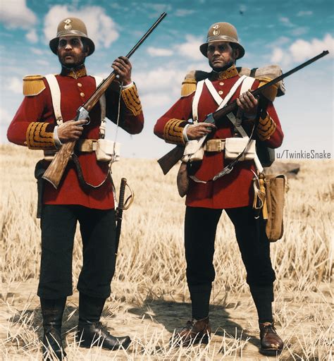 British Soldiers Zulu War 1879 Rreddeadfashion