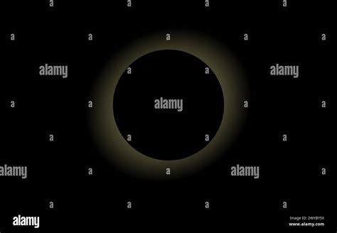 Total Solar Eclipse In Texas Vector Illustration Solar Eclipse Th