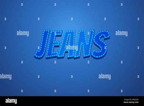 Jeans Word Stock Vector Images Alamy