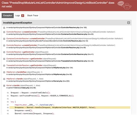 Can't open module configure: 500 error after ps_linklist update to 3.0.