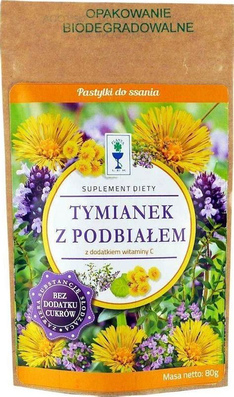 Preparat medycyny naturalnej Planta Lek Karmelki Tymianek z podbiałem