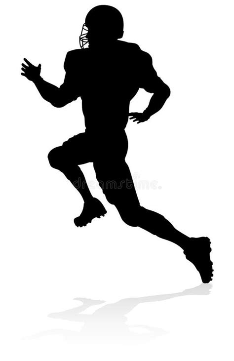 American Football Field Silhouette Stock Illustrations 2367 American