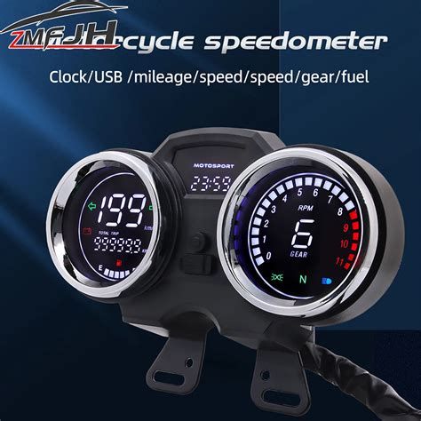 New Digital Speedometer For Motorcycles Multifunction Lcd Speed Meter